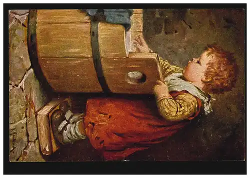 AK Artiste Hermann Kaulbach: Grand linge, non utilisé