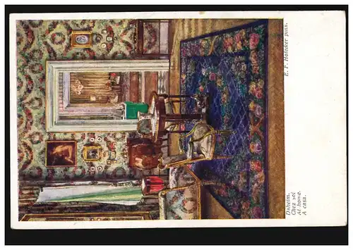 AK Artiste E.F. Hopecker: Maison - Vue intérieure d'un appartement, inutilisé