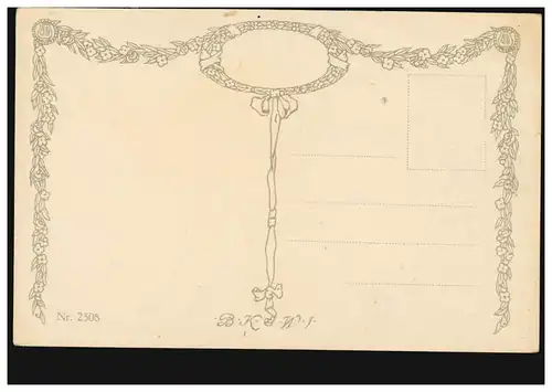 AK Artiste E.F. Hopecker: Maison - Vue intérieure d'un appartement, inutilisé