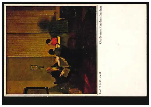 Künstler-AK Reifferscheid: Großvaters Plauderstündchen, Primus-Karte ungebraucht