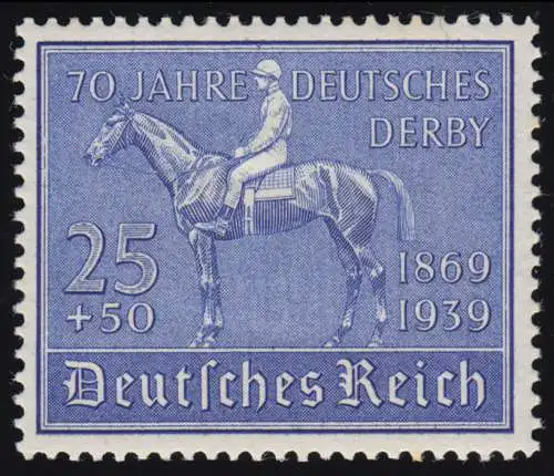 698 Deutsches Derby 1939 - Marke postfrisch **