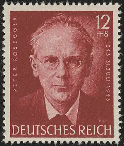 856 Peter Rosegger 12+8 Pf  **
