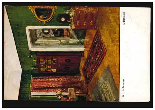 Künstler-AK M. Heilbronner: Durchblick, Dresdner Künstler-Karte, ungebraucht