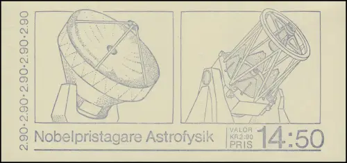 Markenheftchen 127 Nobelpreisträger für Astrophysik, **