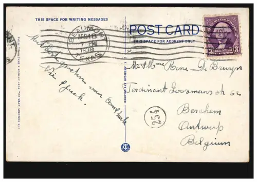 USA-AK Récolte de riz près de BEAUMONT TEXAS 18.4.1938 vers la Belgique