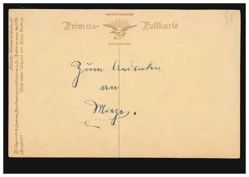 AK Franz Guillery: Herzeid, carte postale Primus, marqué