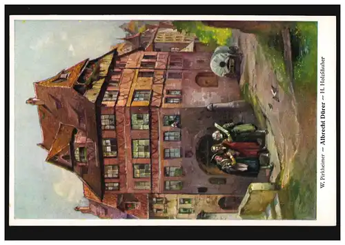 Künstler-AK J. Franck: Albrecht Dürer, Pirkheimer und Holzschuher, ungebraucht