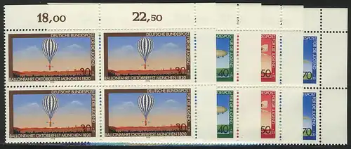 964-967 Jugend Luftfahrt 1978, E-Vbl. o.r. Satz **