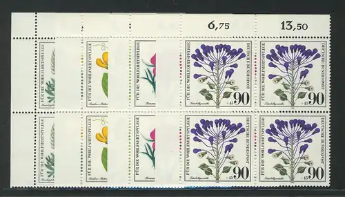 1059-1062 Wofa Ackerwildkräuter 1980, E-Vbl. o.l. Satz **