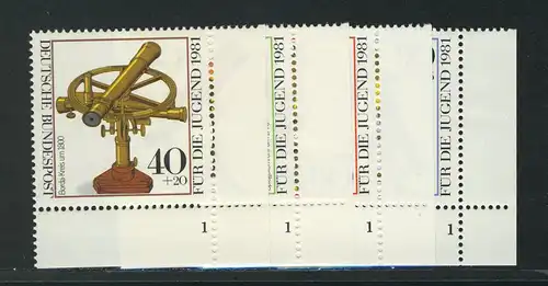 1090-1093 Jugend Optische Instrumente 1981, FN1 Satz **
