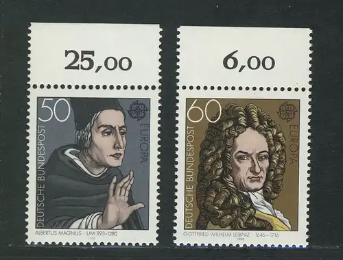 1049-1050 Europe/CEPT 1980, Oberrand, set **