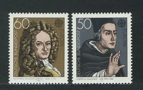 1049-1050 Europa/CEPT 1980 Leipniz / Magnus, Satz **