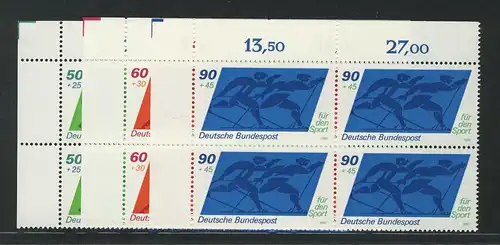 1046-1048 Sporthilfe 1980, E-Vbl. o.l. Satz **