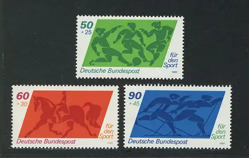 1046-1048 Sporthilfe 1980, Satz **