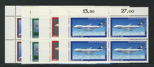 1040-1043 Jugend Luftfahrt 1980, E-Vbl. o.l. Satz **