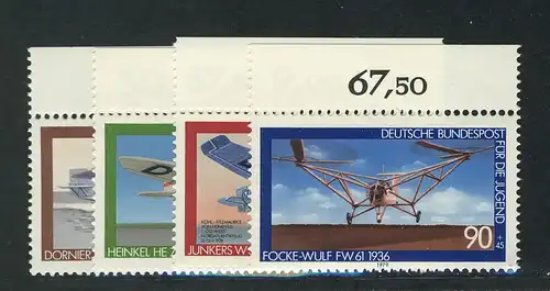 1005-1008 Jeunesse aéronautique 1979, Oberrand, set **