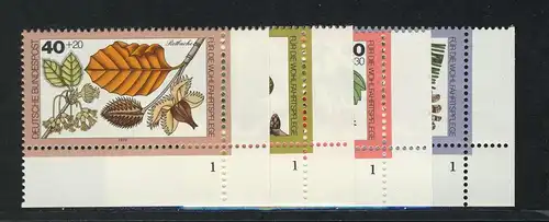 1024-1027 Wofa Bäume 1979, FN1 Satz **