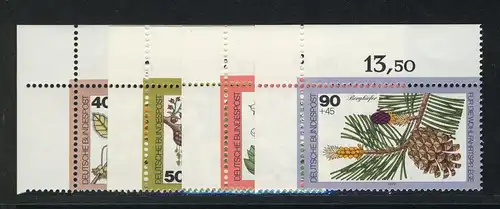 1024-1027 Wofa Bäume 1979, Ecke o.l. Satz **