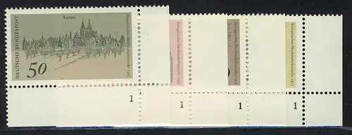 860-863 Europa/Denkmalschutz, FN1 Satz **