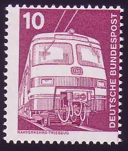847 IuT 10 Pf. mit Zähnung im Marken-Bild, postfrisch **