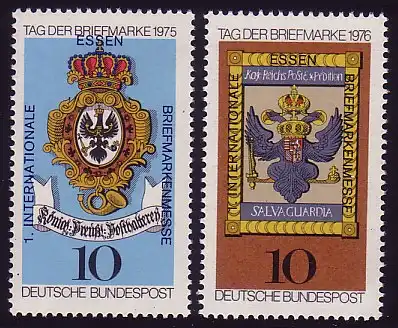 866+903 Aufdruck zur 1. Briefmarken-Messe Essen **