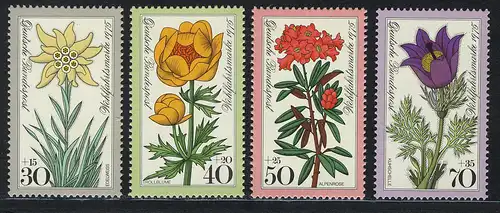 867-870 Wofa Alpenblumen 1975, Satz **