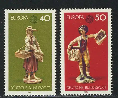 890-891 Europa Kunsthandwerk 1976, Satz **