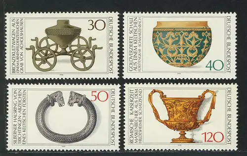 897-900 Archäologisches Kulturgut 1976, Satz **
