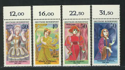 908-911 Actrices 1976, Oberrand, phrase **