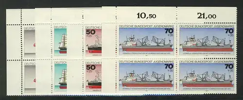 929-932 Jeunes navires 1977, E-Vbl. o.l. Taux **
