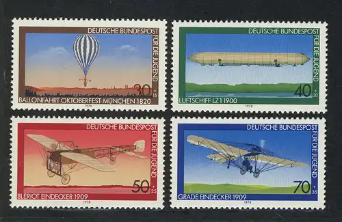 964-967 Jugend Luftfahrt 1978, Satz **