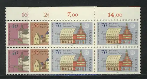 969-971 Europe Monuments historiques 1978, OR-Vbl Set **