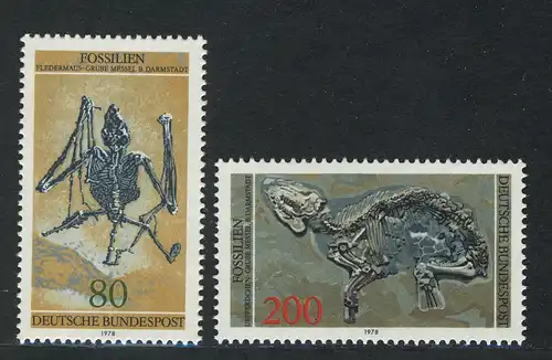 974-975 Fossilien 1978, Satz **