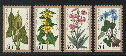 982-985 Wofa Waldblumen 1978, Satz postfrisch **