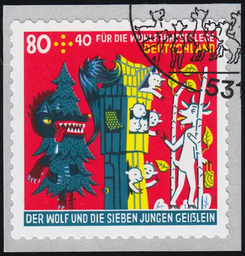 3526 Der Wolf und die sieben Geißlein, selbstklebend aus Rolle O