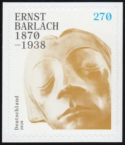 3521 Ernst Barlach, selbstklebend auf neutraler Folie, **
