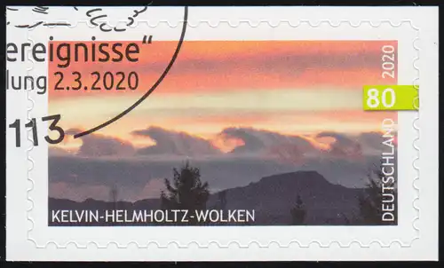 3532 Himmelsereignisse: Kelvin-Helmholtz-Wolken, sk auf neutraler Folie, O