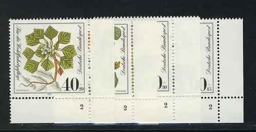 1108-1111 Wofa Pflanzen 1981, FN2 Satz **