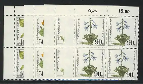 1108-1111 Wofa Pflanzen 1981, E-Vbl o.l. Satz **