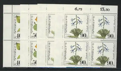 1108-1111 Wofa Plantes 1981, E-Vbl o.l. phrase **