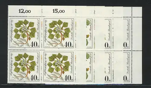 1108-1111 Wofa Plantes 1981, E-Vbl o.r. phrase **