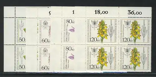 1225-1228 Wofa Orchideen 1984, E-Vbl. o.l. Satz **