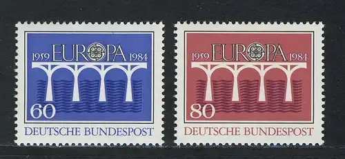 1210-211 Europe Ponts 1984, série "frais de port"
