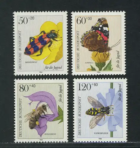 1202-1205 Jugend Bestäubungsinsekten, Satz **