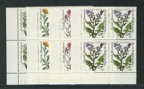 1188-1191 Wofa Fleurs alpines 1983, E-Vbl et l. Set **