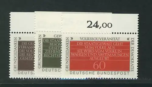 1105-1107 Demokratie 1981, Oberrand Satz **