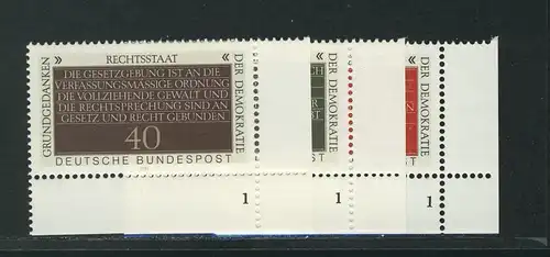 1105-1107 Demokratie 1981, FN1 Satz **