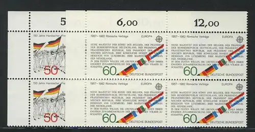 1130-1131 Europe Événements historiques 1982, E-Vbl o.l. phrase **