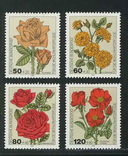 1150-1153 Wofa Gartenrosen 1982, Satz postfrisch **