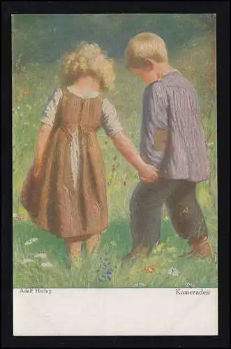 AK Artiste Adolf Hering: Camarades, carte postale Primus, inutilisé